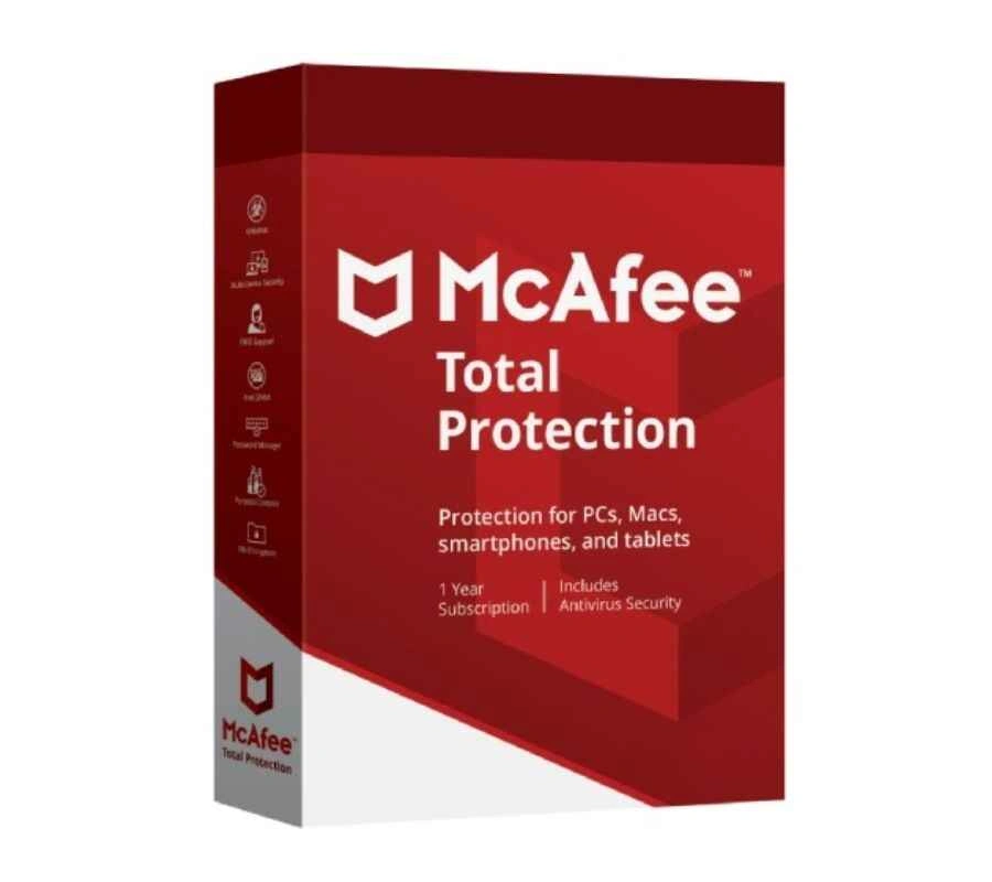 McAfee Total Protection 10 Device 1 Year Antivirus